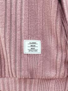 SHEIN Tween Girls' Casual Knit Hoodie & Sweatpants Set