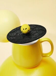 SmileyWorld® | SHEIN Tapa de taza de silicona para la cara, se vende individualmente (taza no incluida) - Multicolor - Ver 1