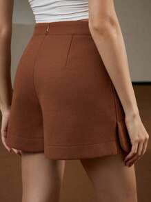 Aveloria 休闲商务高街优雅通勤宽松修身舒适不挑剔简约百搭羊毛短裤