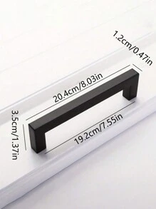 1pc Black Cabinet Handle, Matte Black T-Shaped And Square Stainless Steel Kitchen Handle, Furniture Hardware ,Door Knob Cabinet Wardrobe Drawer Pull,Cabinet Pulls Christmas For Holiday Gift Giving