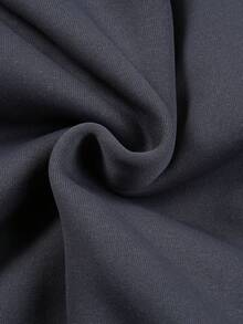 Ladies' Casual Minimalist Round Neck Sweatshirt With Sunrise Print Design,Ladies Spring/Fall Casual Long Sleeve Round Neck Regular Fit Regular Dark Grey Drop Shoulder Pullovers Women Hoodies,Winter Warmth/ Winter - Dark Grey - View 6