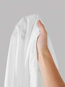 SHEIN Privé Áo cánh không tay họa tiết hoa 3D màu trắng thiết kế thanh lịch lãng mạn dành cho nữ - trắng - Xem 5