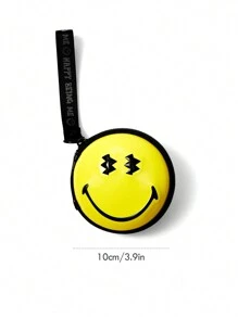 SmileyWorld® | SHEIN Fun Cartoon Expression Pattern Round Coin Purse