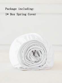 1pc Microfiber Brushed Bedsheet Set With Elastic - White - View 8