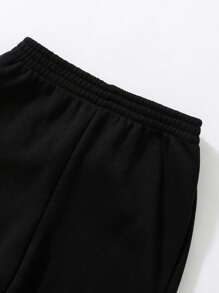 SHEIN 4 chiếc quần chạy bộ dệt kim nhiều màu thường ngày cho bé gái tuổi tiền dậy thì, đa năng và dễ phối đồ - Nhiều màu - Xem 5