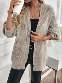 Chiquease Nuevo cárdigán holgado, informal, de unicolor y acogedor para mujeres