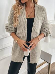 Chiquease Nuevo cárdigán holgado, informal, de unicolor y acogedor para mujeres