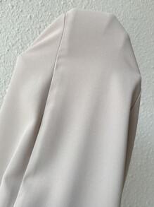 Modelyn Quần ống đứng lưng cao xẻ tà bên hông cho nữ - Màu be - Xem 6