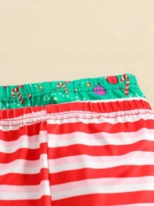 2 件女童紧身睡衣套装，带可爱印花长袖上衣和裤子，居家服装 - 彩色 - 查看 6