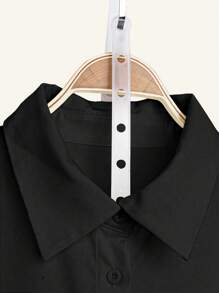 EMERY ROSE 大码女式纯色长袖宽松休闲衬衫，春秋季女式衬衫