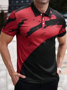 Manfinity Golf Áo thun Polo in họa tiết Colorblock phong cách Boyfriend dành cho nam - Nhiều màu - Xem 4