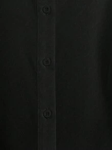 EMERY ROSE 大码女式纯色长袖宽松休闲衬衫，春秋季女式衬衫