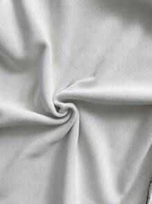 SHEIN LUNE Women's Regular Jacket With Shirt Collar, Long Sleeves, Single Breasted, Slit, Welt Pockets, In Autumn/Winter Compound Fabric - Army Green - View 7