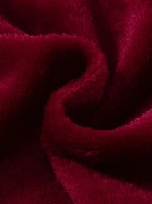 SHEIN Playful Pals Round-Neck Adorable Baby Plush Baby Boy Outfit - Red - View 6