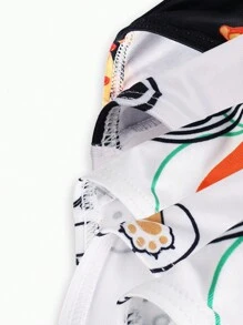 5pcs/Set Men's Fashion Print Triangle Briefs - Multicolor - View 3