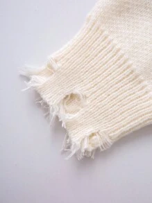 SHEIN White Crew Neck Sweater For Teen Boys With English Text Racing Car Badge Graphic, Suitable For Autumn, Winter, Warm, Casual, College, Home, Daily, Sports, Birthday Party, Outing, All-Match Versatile, Simple, Streetwear Style