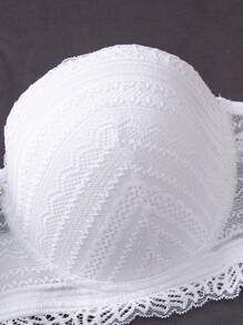 3 件/包大码蕾丝钢圈衬垫紧身胸衣（黑色、白色、米色） - 彩色 - 查看 5