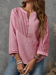 EMERY ROSE 基本款衬衫 教师秋装 秋季服装 工作服 女装 基本款衬衫 - 紅色 - 查看 6