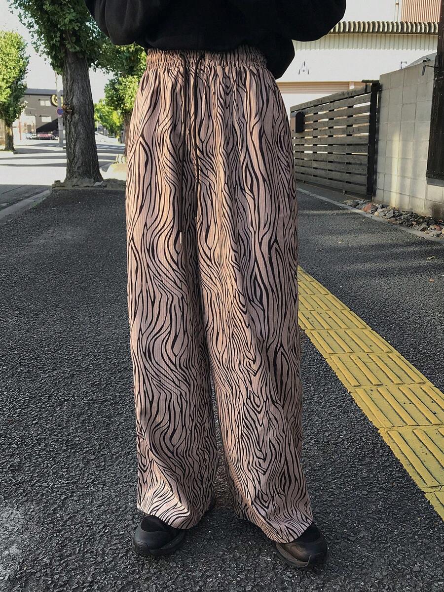 FRIFUL 女式全身印花抽绳腰宽松休闲裤 - 彩色 - 查看 1