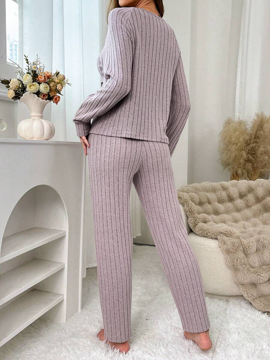 Women's Casual English Letter Pajamas Set SHEIN EUR