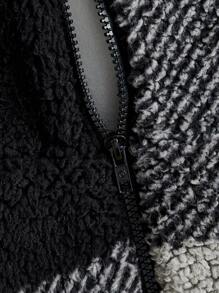 Manfinity VCAY 2pcs Men's Fitted Casual Knitted Hooded Jacket & Pants Set - Black - View 4