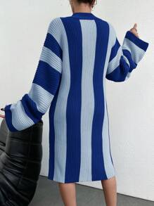 EURMUSE Robe Pull Pour Femmes - Bleu azur - Voir 2