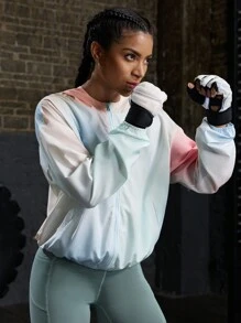 Powerista Áo khoác thể thao dài tay chạy bộ & đấm bốc ngoài trời cho nữ - trắng - Xem 1