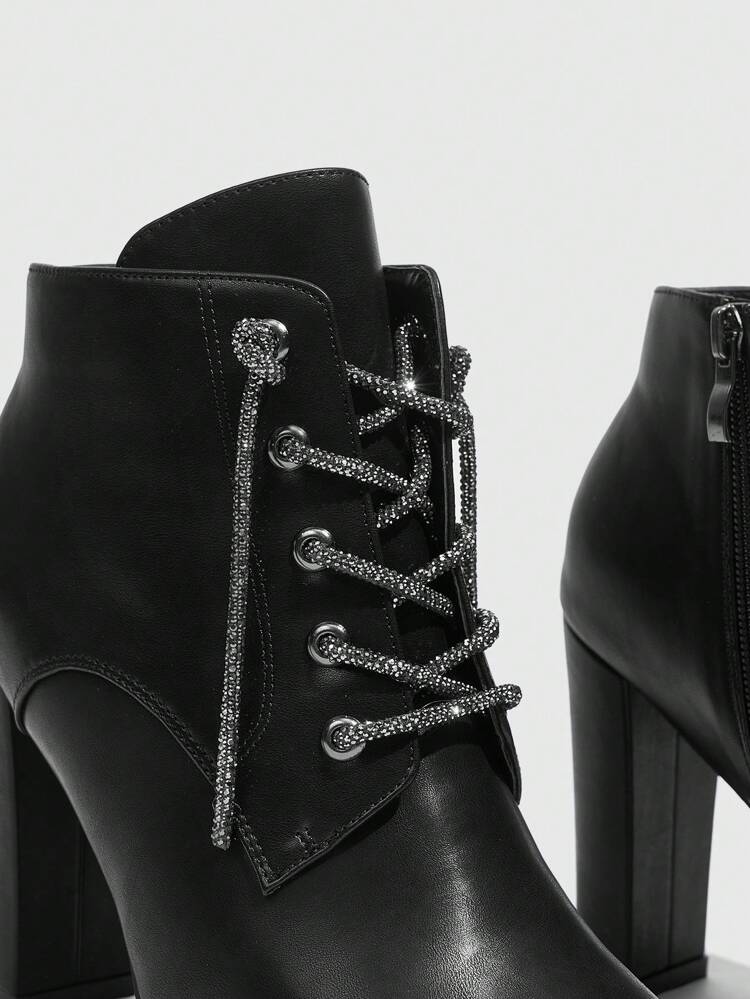 CUCCOO BIZCHIC Black, Versatile, Elegant & Minimalist Style Short Boots For Women