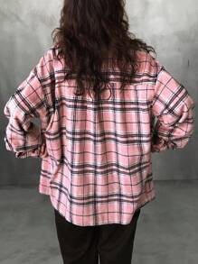 FRIFUL Áo cánh rộng kẻ sọc thường ngày cho nữ, mùa thu, vải nỉ cho nữ - Nhiều màu - Xem 3