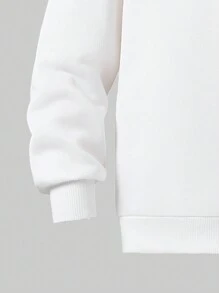 Conjunto de 2 peças de moletom branco casual para meninos adolescentes, calças com estampa vermelha e bolsa tiracolo
