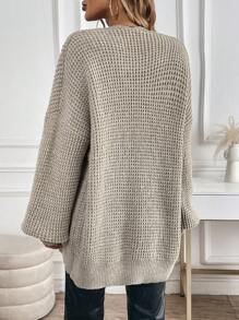 Chiquease Nuevo cárdigán holgado, informal, de unicolor y acogedor para mujeres