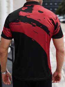 Manfinity Golf Áo thun Polo in họa tiết Colorblock phong cách Boyfriend dành cho nam - Nhiều màu - Xem 2