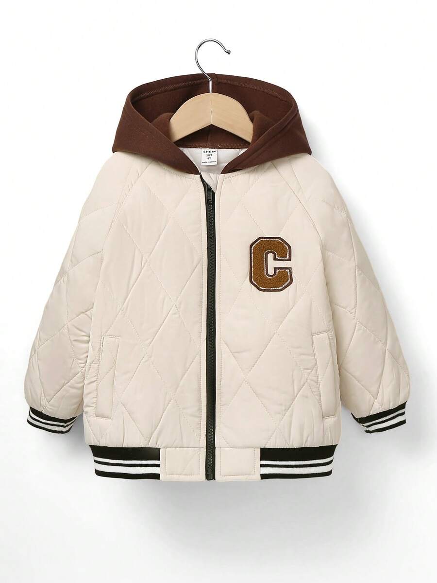 Áo khoác có mũ, phối màu, dáng rộng cho bé trai, ấm áp và phù hợp cho các buổi tụ họp, tiệc tùng, đi học, thể thao, mùa đông. - Nhiều màu - Xem 1