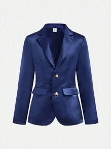 SHEIN Teen Boys Leisure Suits,Navy Blue,Suitable For Autumn, Suitable For Winter, Suitable For Keeping Warm, Suitable For College, Suitable For Home, Suitable For Daily Use, Suitable For Sports, Suitable For Birthday Parties, Suitable For Basic And Versatile, Simple And Plush.