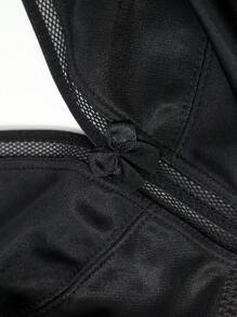 2 piezas Conjunto de sujetador inalámbrico negro de talla grande - Negro - Ver 6