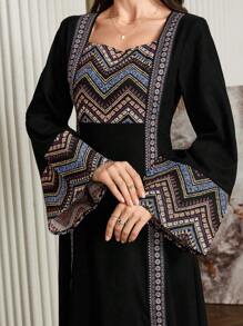 Al Najma 女士土耳其长裙和阿拉伯传统长袍，朴素优雅的 A 字形长袍和 Jalabiya，适合晚会/婚礼嘉宾/周年纪念