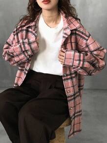 FRIFUL Áo cánh rộng kẻ sọc thường ngày cho nữ, mùa thu, vải nỉ cho nữ - Nhiều màu - Xem 2