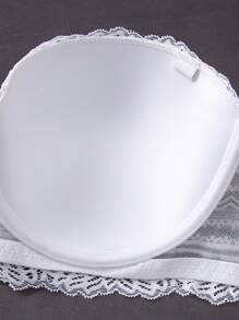 3 件/包大码蕾丝钢圈衬垫紧身胸衣（黑色、白色、米色） - 彩色 - 查看 4