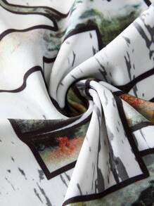 Manfinity Roughcore 男式加大码圆领字母和数字印花短袖 T 恤 - 彩色 - 查看 4