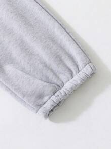 SHEIN 4 chiếc quần chạy bộ dệt kim nhiều màu thường ngày cho bé gái tuổi tiền dậy thì, đa năng và dễ phối đồ - Nhiều màu - Xem 3