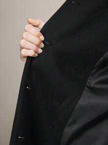 BizChic Black Lined Coat For Women, Elegant For Daily Commute, Thanksgiving, Christmas And Winter - Black - View 10