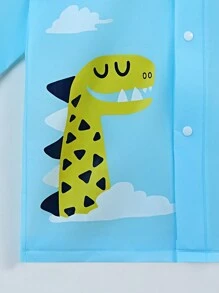 Kids Boys' Cute Animal Print Waterproof Raincoat For Outdoor Sports, School Walking