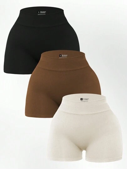 Easithlete Pantalones cortos casuales y de exterior sin costuras de moda para mujer, pantalones cortos deportivos, shorts de gimnasia, shorts ciclistas