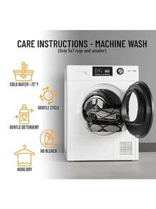 Thảm trang trí họa tiết hình học cho phòng ngủ và phòng khách - trái cam - Xem 5