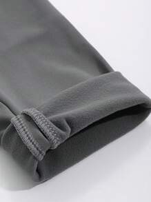 DAZY Chaqueta ajustada con cremallera delantera de unicolor, primavera otoño - Gris - Ver 8