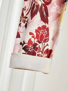 SHEIN LUNE Quần legging in họa tiết toàn thân cho nữ, mặc thường ngày - Màu vàng - Xem 5