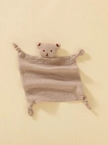 2 件装 100% 纯棉婴儿熊图案多用途平纹细布手帕/口水围兜 - 彩色 - 查看 5