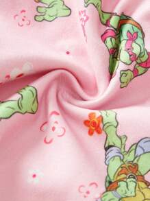 TEENAGE MUTANT NINJA TURTLES | SHEIN Tween Girl 3 件装卡通海龟全身印花三角裤 - 彩色 - 查看 3