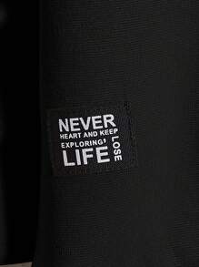 EASEVO 加大码男士条纹拼接圆领休闲套头卫衣，长袖上衣