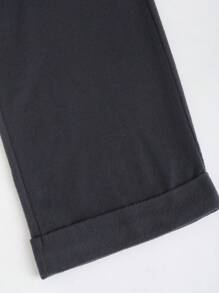 SHEIN Unity 女士高腰羊毛直筒下摆阔腿休闲裤，秋冬